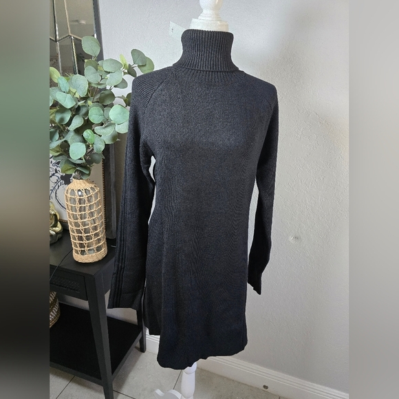 Mango High Neck Mini Knitted Dress - Picture 2 of 8